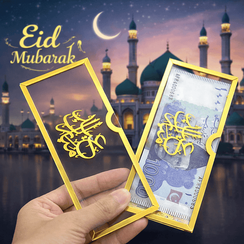 1 piece Acrylic Eidi Envelope| Eidi Envelope For Kids| Kids Eid Mubarak Eidi Envelopes-SMP01