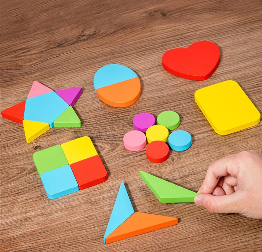 Large Size Kids Rainbow Shape Puzzle with Sketch Board on back with Markers