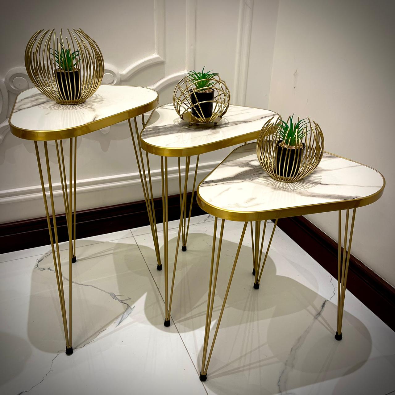 Modern Coffee Table – Nesting End Table & Side Table Set for Stylish Living