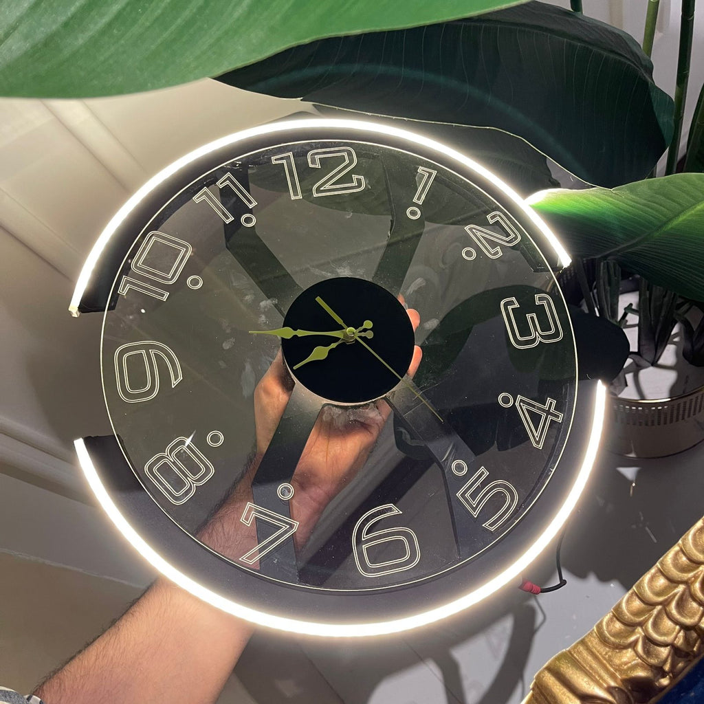 Modern Style Neon X Clock Ambient Light- Azadi sale offer
