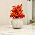 Miniature Tree planter for Home and Office Decor (Orange Color)