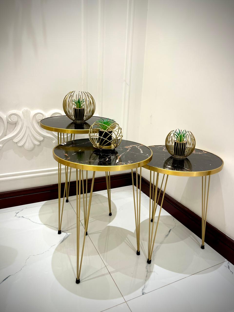 Modern Coffee Table – Nesting End Table & Side Table Set for Stylish Living