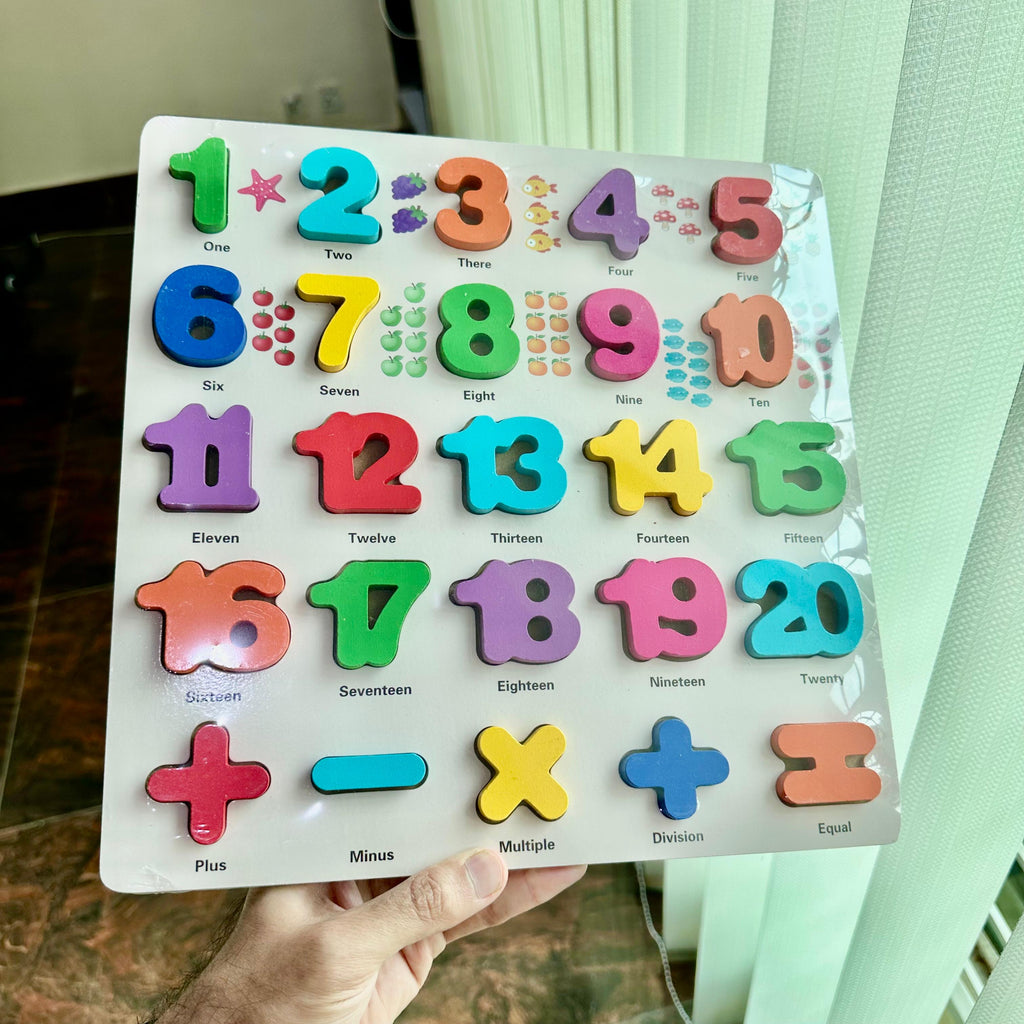 Kids Numeric Learning counting and DMAS colorful board