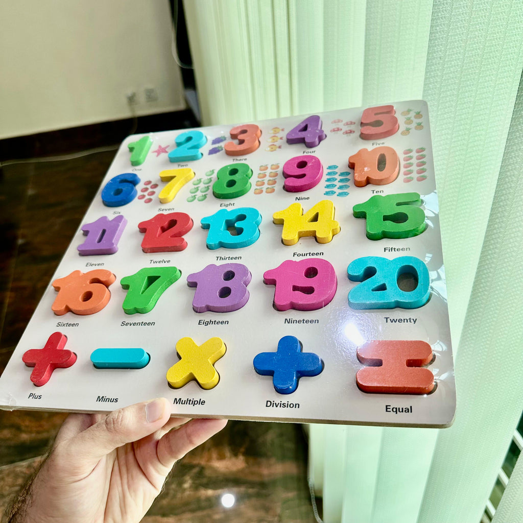 Kids Numeric Learning counting and DMAS colorful board