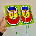 Learn to Tie Shoe laces kids learning tool board