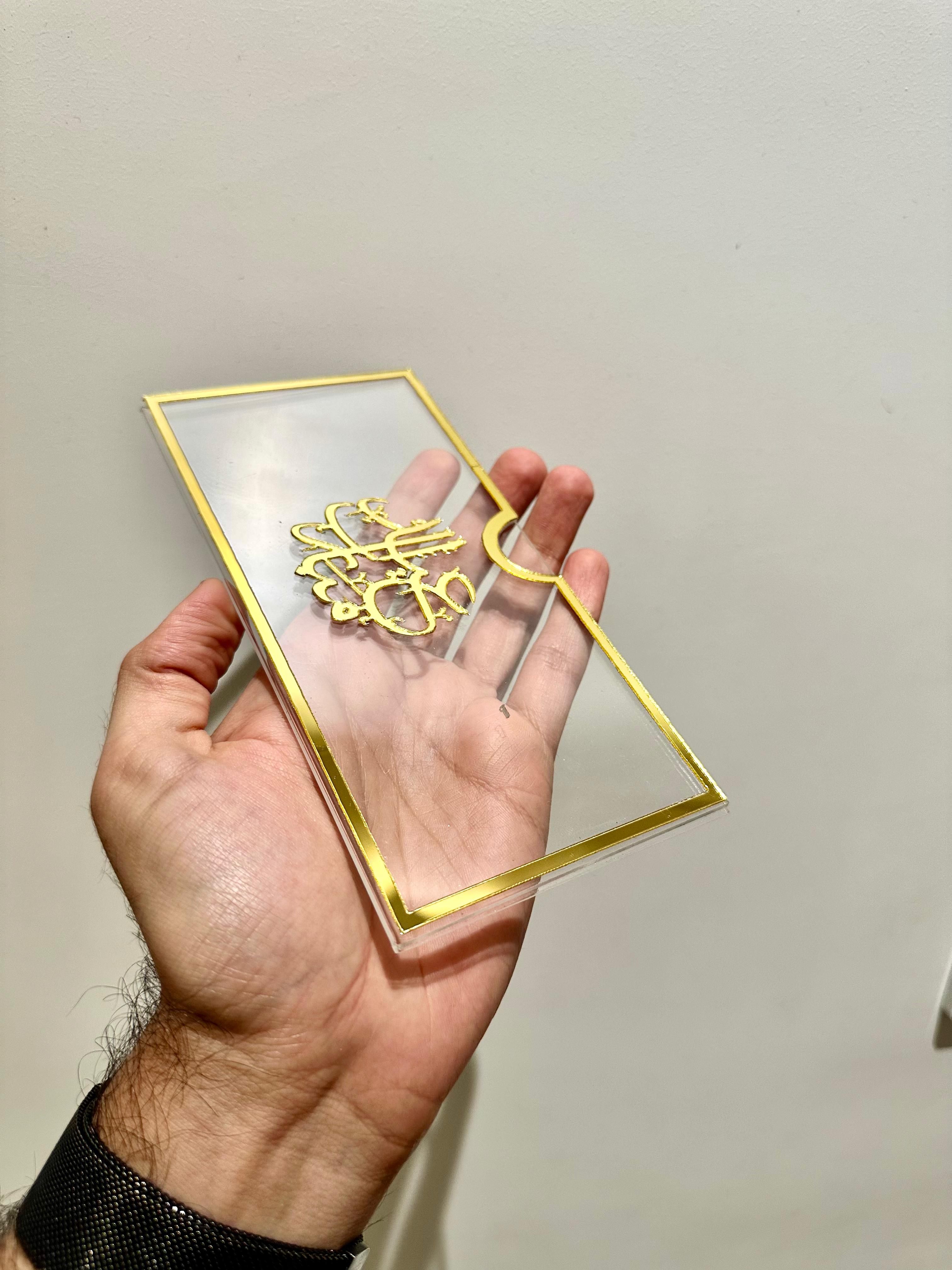 Premium Acrylic Eidi Envelopes – Eid Mubarak Gift Envelopes -SMPBS01