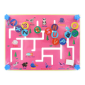 Movement Puzzle Game wooden Letters and numbers (Imported)